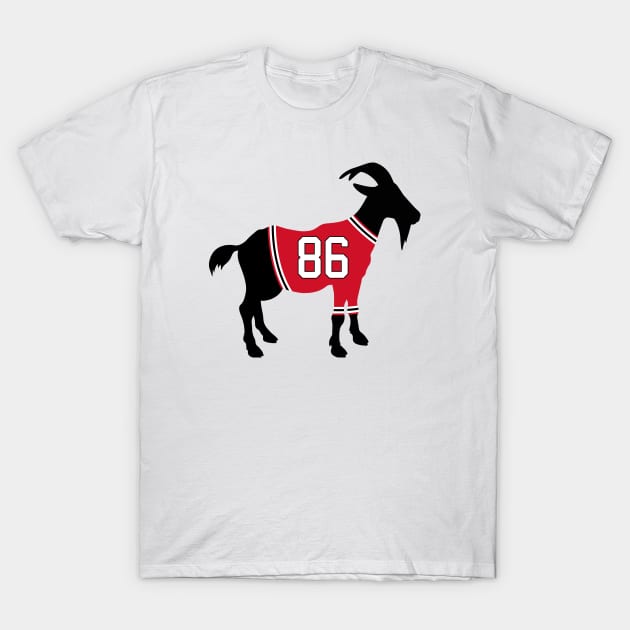 Jack Hughes GOAT T-Shirt by cwijeta